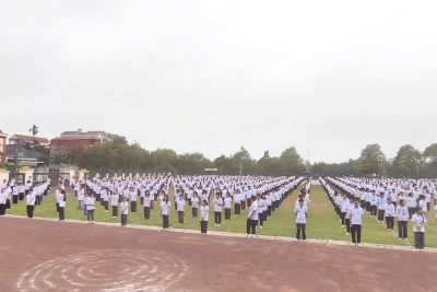 Hơn 1500 học sinh trường THPT Lý Nhân tham gia đồng diễn võ Vovinam ấn tượng