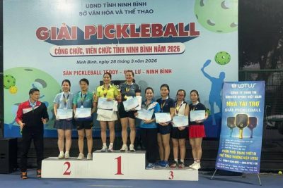 GIÁO VIÊN TRƯỜNG THPT LÝ NHÂN TỎA SÁNG TẠI GIẢI PICKLEBALL TỈNH NINH BÌNH NĂM 2026