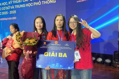 CHÚC MỪNG ĐỘI TUYỂN KHKT TRƯỜNG THPT LÝ NHÂN ĐẠT GIẢI CẤP QUỐC GIA